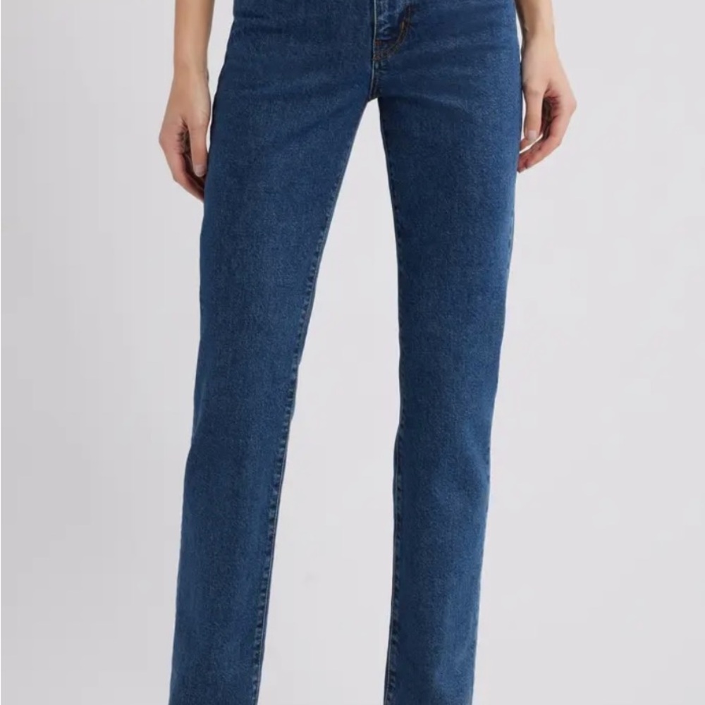 Frame The Ruler High Waist Straight Leg Jeans - Size 29 View 6